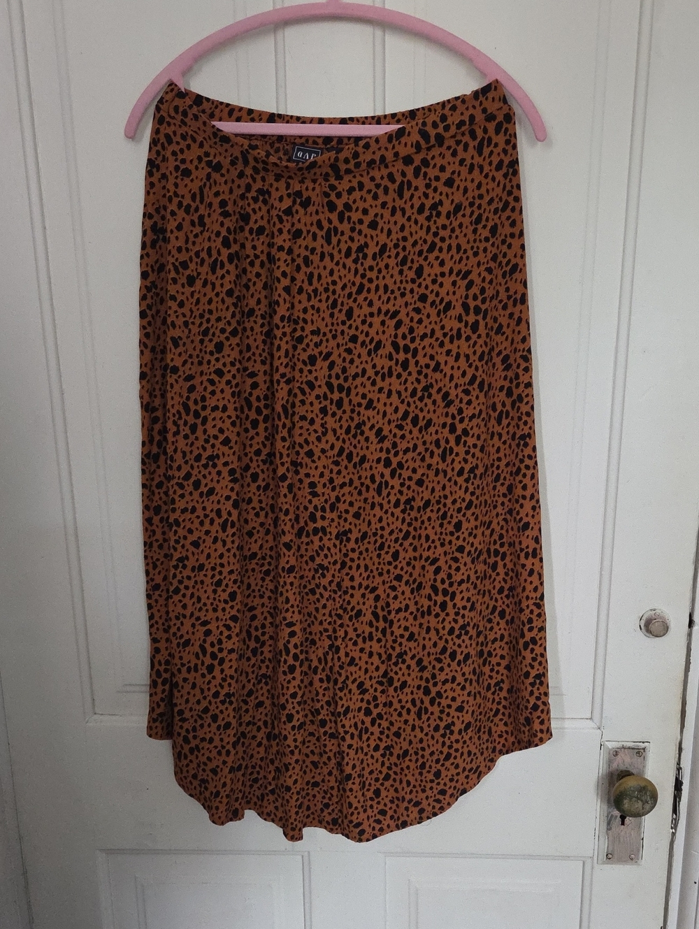 Gap Animal Print Midi Skirt